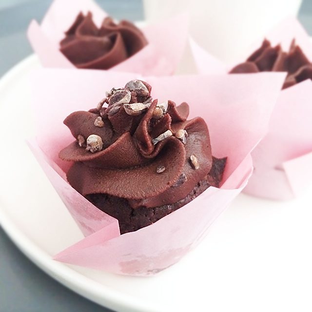 Mini-brownie cupcakes